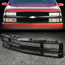 シボレー CHEVY C10 グリルガード FRONT BUMPER BLACK ABS MESHED GRILLE/FRAME FOR 94-00 CHEVY C10 C/K/TAHOE/BLAZER FRONT BUMPER BLACK ABS噛み合っGRILLE / 94から00 CHEVY C10 C / K / TAHOE / BLAZER FOR FRAME