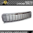 USパーツ 02-05アウディA4 ABSスポーツクロームグリルグリル03 02-05 Audi A4 ABS Sport Chrome Grille Grill 03