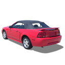 幌 フォードマスタングコンバーチブルソフトトップ& 加熱ガラス窓黒帆布1994-04 Ford Mustang Convertible Soft Top & Heated Glass Window Black Sailcloth 1994-04