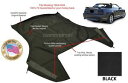 幌 フォードマスタングコンバーチブルソフトトップ(トップセクションのみ)BLACK Sailcloth 1994-2004 Ford Mustang Convertible Soft Top (Top Section Only) BLACK Sailcloth 1994-2004