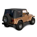 幌 ジープ・ラングラーTJソフトトップ、1997年?2002年、ティンテッド・ウインドウズ、ブラック・デニム Jeep Wrangler TJ Soft top, 1997-2002, Tinted Windows, Black Denim