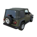 幌 ジープ・ラングラーTJソフトトップ、2003年?2006年、ティンテッド・ウィンドウズ、カーキ・ダイヤモンド Jeep Wrangler TJ Soft top, 2003-2006, Tinted Windows, Khaki Diamond
