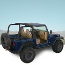 幌 ジープサントップ97-06ラングラーTJブラックデニム Jeep Sun Top for 97-06 Wrangler TJ in Black Denim