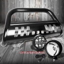 グリル ブラックブルグリルガード+ブラックハウスクリアフォッグライトフォードライト04-16 F150 Black Bull Grille Guard+Black House Clear Len Fog Light For Ford 04-16 F150
