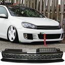グリル 10-14 VWゴルフ6 MK6 GTIスタイルフロントハイバーブラッククロムトリムグリル - ABS 10-14 VW Golf 6 MK6 GTI Style Front High Bar Black Chrome Trim Grille - ABS