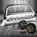 グリル クロームブルグリルガード+ブラックハウスの煙レンフォッグライト07-13 Silverado1500 Chrome Bull Grille Guard+Black House Smoke Len Fog Light For 07-13 Silverado1500