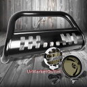 グリル ブラックブルグリルガード+クロムハウスの煙レンフォッグライト07-14郊外1500 Black Bull Grille Guard+Chrome House Smoke Len Fog Light For 07-14 Suburban 1500