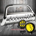 グリル クロームブルグリルガード+ブラックハウスアンバーレンフォッグライト05-16フロンティア Chrome Bull Grille Guard+Black House Amber Len Fog Light For 05-16 Frontier