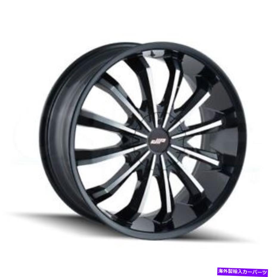 ホイール　4本セット Mazzi 341 Fusion 20x8.5 5x108/5x114.3 35ブラック機械加工ホイール（4）72.62 20 