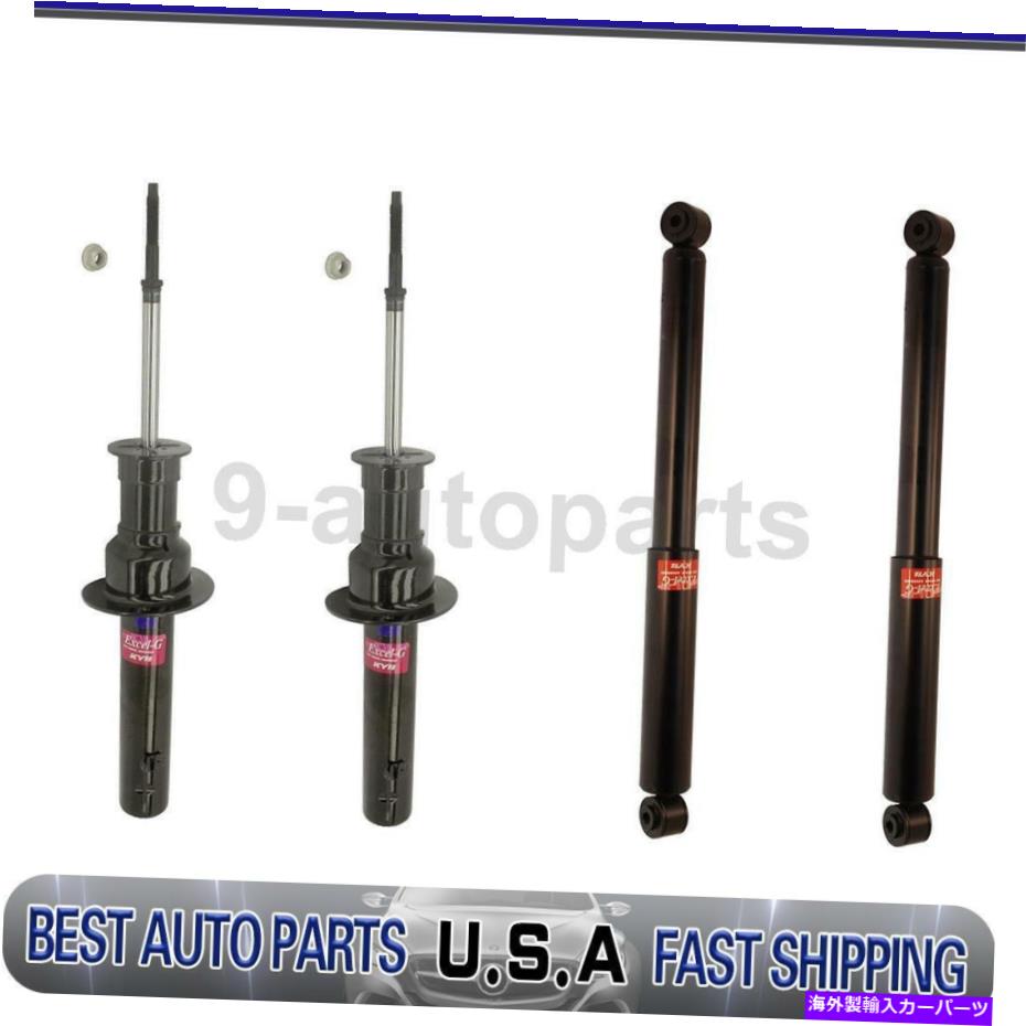 サスペンション KYBショックアブソーバーサスペンションストラットストラットフロントリア4ジープ司令官 KYB Shock Absorber Suspension Strut Front Rear 4 Of For Jeep Commander