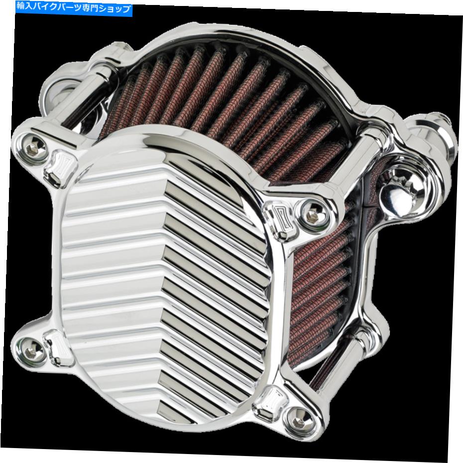 Air Filter ジョーカーマシン-021693-オメガエアクリーナーアセンブリ、Vフィン - クロム Joker Machine - 021693 - Omega Air Cleaner Assembly, V Fin - Chrome
