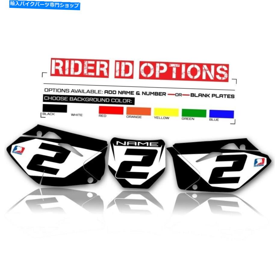 Graphics decal kit 18 19 2020 2021ホンダCRF 250Rカスタムナンバープレート背景グラフィックデカール 18 19 2020 2021 HONDA CRF 250R CUSTOM NUMBER PLATE BACKGROUND GRAPHICS DECALS