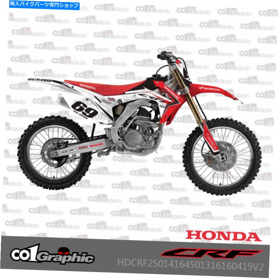 Graphics decal kit グラフィックデカールステッカーホンダCRF250R 2014-2017 CRF450R 2013-2016用のフルキット GRAPHICS DECALS STICKERS FULL KIT FOR HONDA CRF250R 2014-2017 CRF450R 2013-2016