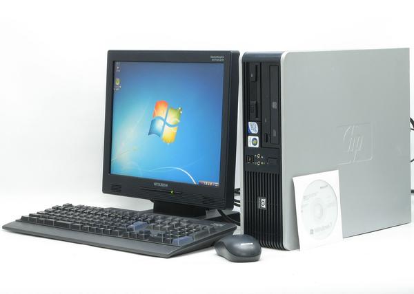 HP Compaq dc7900SFF-E8400■15液晶セット Win7Pro(MRR)付【中古パソコン】