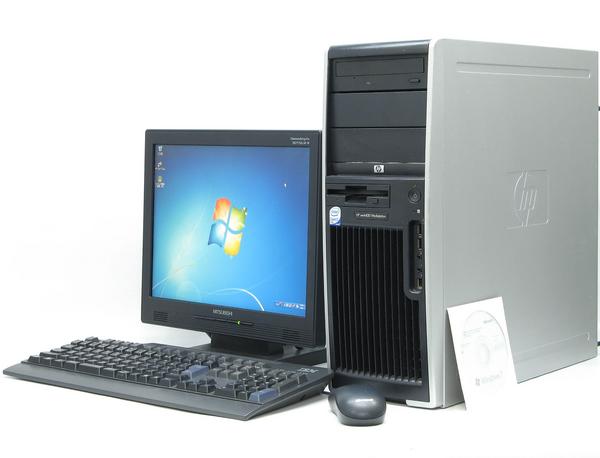 HP Compaq xw4400-E6600■15液晶セット Win7(MRR)付【ウィザードリィ動作確認済】【中古パソコン】【中古】