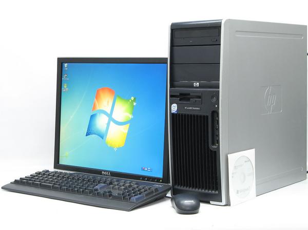 HP Compaq xw4400-E6600■19液晶セット Win7(MRR)付【中古パソコン】【中古】