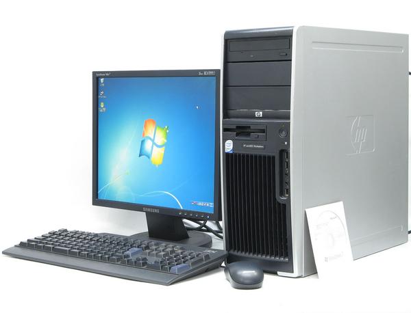 HP Compaq xw4400-E6600■17液晶セット Win7(MRR)付【ウィザードリィ動作確認済】【中古パソコン】【中古】