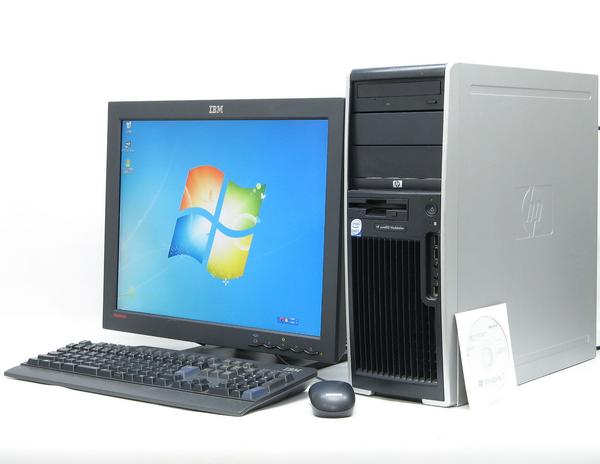 HP Compaq xw4400-E6600■20液晶セット Win7Pro(MRR)付【中古パソコン】【中古】