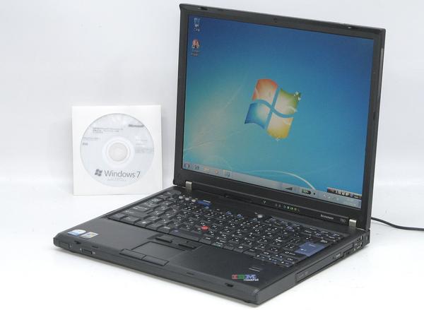 IBM ThinkPad T60 1951-G4J Win7(MRR)付【中古パソコン】【中古】