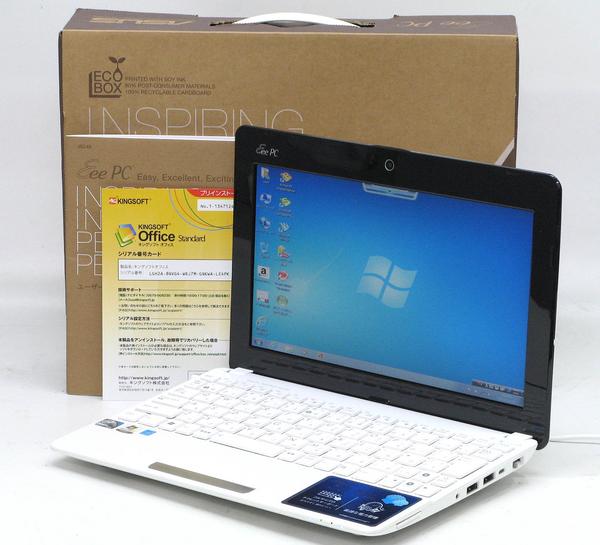 ASUS Eee PC 1015PX　【KINGSOFT Office インストール済】【中古パソコン】【中古】