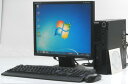 中古パソコン Lenovo ThinkCentre M90p 3853-H3J■17液晶セット Win7Pro 64bit(MRR)付(Corei5 DVD-ROM DisplayPort グラボ ビデオカード Windows7 17インチ レノボ IBM)【中古】 P20Feb16