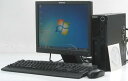 中古パソコン Lenovo ThinkCentre M90p 3853-H3J■15液晶セット Win7Pro 64bit(MRR)付(Corei5 DVD-ROM グラボ ビデオカード Windows7 15インチ レノボ)【中古】 P20Feb16
