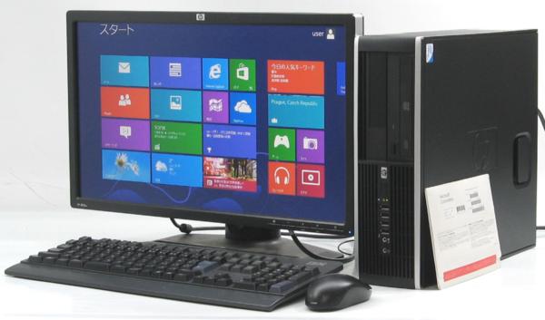 中古パソコン HP Compaq 6000Pro SFF-2200■22液晶セット Windows8...:used-pcshop:10031580