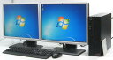 中古パソコン Lenovo ThinkCentre A58 7522-L1J■20'Dual Windows7 Pro 64bit(MRR)付(Core2Duo DVD-ROM MiniD-sub 15pin DVI-I グラボ ビデオカード GeForce HDMI Windows7 レノボ IBM)【中古】 P20Feb16