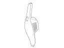 ☆パナソニック(Panasonic)☆ スティック・ハンドクリーナー用 ハンドルユニット(レッド)部品コード:AMC95BECX0R 純正部品 消耗品