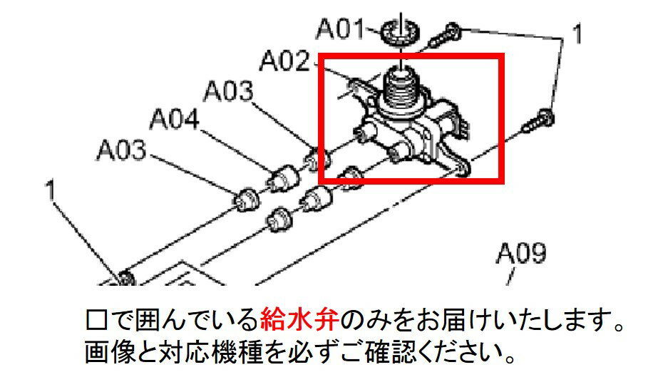 パナソニック（ナショナル）用◆◆洗濯機用　純正部品　給水弁　AXW29A-2170　対応機種：NA-VR2500L　NA-VR5500L NA-VR5500R　NA-VR1200