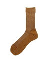 MARCOMONDE(マルコモンド)glitter ribbed socks B'2nd ビーセカンド ファッショングッズ ソックス/靴下 ブラウン ゴールド[Rakuten Fashion]