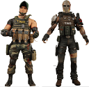 Army of Two: The 40th Day アーミーオブツー　アクションフィギュア　2種セット