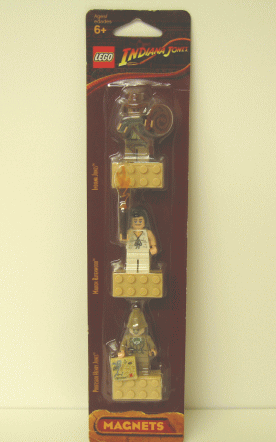 LEGO マグネット3種セット★インディージョーンズ(インディー・マリオン・ヘンリー）