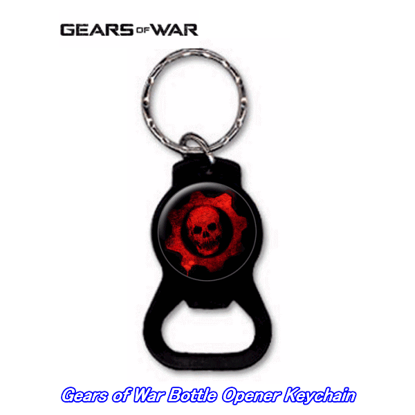 【メール便可】US版NECA GEARS OF WAR ギアーズオブウォー ボトルオープナーキーチェーン（栓抜き）