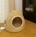 【抗菌】【防臭】【消臭】効果のある竹で作られた猫ちぐら 猫ハウス マット付【送料無料】