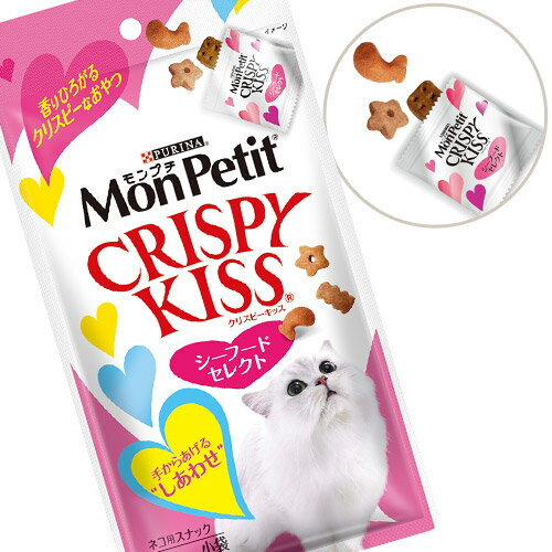 モンプチ クリスピーキッス シーフードセレクト 30g 【モンプチ(Monpetit)・Kiss/キャットフード/ドライフード/猫のおやつ/ネスレ/ペットフード】【猫用品/猫（ねこ・ネコ）/ペット・ペットグッズ/ペット用品】：ゆーとぴあ～猫用品専門店