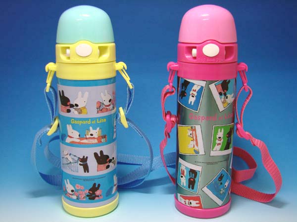 リサとガスパール真空二重構造 スポーツボトル(水筒)