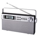 らくらく選局ステレオラジオ 送料無料 ラジオ AM FM デジタル選局 簡単 操作 電源 コンセント 電池 ステレオ ステレオスピーカー 卓上 ポータブル 持ち運び 携帯用 ポータブルラジオ 防災 災害 防災グッズ 防災用品