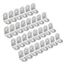 uxcell アングルブラケット 固定支持棚コーナー ドア継手ブラケット 25 x 25 x 16mm 30個入り