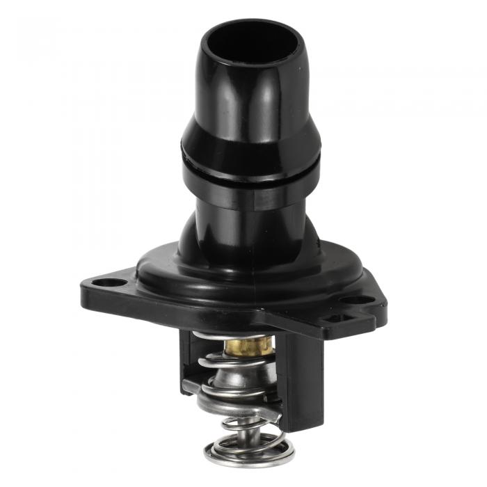 INFINAUTO ホンダに対応アコード2003-2007用の車用サーモスタットエンジンクーラントサーモスタットハウジングアセンブリNo.19301RAAA01 ホンダに対応エレメント2003-2011用プラスチックブラック耐久性