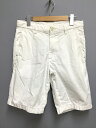 ユニクロ UNIQLO ショートパンツ ハーフパンツ コットン S ホワイト 白 メンズ 【ベクトル 古着】【中古】 160318