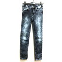 アクネ ストゥディオズ Acne Studios 2014SS Skin 5 onyx ミッドライズスキニー デニム ジーンズ 25/32 ブラック/グレー 灰 黒 SSAW レディース 【中古】【ベクトル 古着】 170402 VECTOR×Refine
