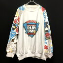 アディダス adidas 80’s RUN DMC ビンテージ スウェット トレーナー ホワイト 白 春秋 メンズ 【中古】【ベクトル 古着】 170607 VECTOR×Refine