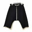 インディビジュアルセンチメンツ individual sentiments 15AW サルエル ショート パンツ ショーツ コットン 黒 ブラック 0 PA44-MJ16 メンズ 【中古】【ベクトル 古着】 180305 VECTOR×Refine