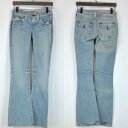 ワケ有り商品!sale★SILVER JEANS【シルバージーンズ】FLAP BOOTS CUT レディース ブーツカットデニムパンツ フラップ ジーパン LS031-ST 24インチ Ladys