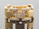 18Kイエローゴールド ハーフリンク リング ダイヤモンド 0.40ct 18金 指輪 k18