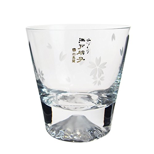 田島硝子 富士山 ロックグラス 桜富士 TG16-015-RS (桜風呂敷包み) ラッピング不可