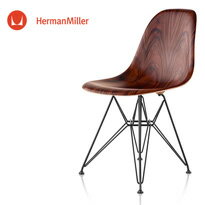 イームズ ウッドシェルチェア サイドチェア DWSR サントスパリサンダー ブラックベース［DWSR. BK 9N E8］【Herman Miller ハーマンミラー 正規品】