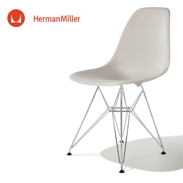 イームズ サイドシェルチェア DSR ストーン クロームベース スタンダードグライズ［DSR. 47 STN E8］【Herman Miller ハーマンミラー 正規品】