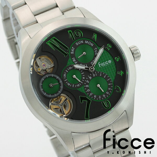 Ficce腕時計　メンズ腕時計　カレンダー機能　（日・曜日・24H計） FC-11041-07 